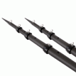 Tigress XD 3K Carbon Fiber Telescoping Outrigger Poles - 21&#39; - Matte Black/ Black - Pair - 88679-3