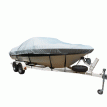 Carver Flex-Fit&trade; PRO Polyester Size 6 Boat Cover f/V-Hull Low Profile Cuddy Cabin Boats I/O or O/B - Grey - 79006