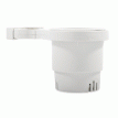 Camco Clamp-On Rail Mounted Cup Holder - Large for Up to 2&quot; Rail - White - 53083