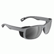 H2Optix Reef Sunglasses Matt Grey, Grey Silver Flash Mirror Lens Cat.3 - AntiSalt Coating w/Floatable Cord - H2010