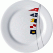 Marine Business Melamine Non-Slip, Flat, Round Dinner Plate - REGATA - 10&quot; Set of 6 - 12001C