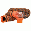 Camco RhinoEXTREME 15&#39; Sewer Hose Kit w/ Swivel Fitting 4 In 1 Elbow Caps - 39859