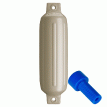Polyform G-2 Twin Eye Fender 4.5&quot; x 15.5&quot; - Sand w/Adapter - G-2-SAND