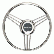 Uflex V27 13.8&quot; Steering Wheel - Stainless Steel Grip & Spokes - V27