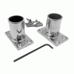 NavPod Stainless Steel Feet f/1.25&Prime; Diameter AngleGuards or Stanchion Kits (Rectangular Base) w/Hardware - SS125-REC-KIT