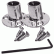 NavPod Feet Pair Kit &ndash; Stainless Steel Feet for 1&Prime; Diameter Tubing (Circular Base) - SS100-CIR-KIT