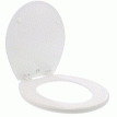 Jabsco Regular White Wooden Toilet Seat w/Hinges - 29127-1000