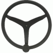 Uflex - V46 - 13.5&quot; Stainless Steel Steering Wheel w/Speed Knob - Black - V46B