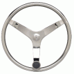 Uflex - V46 - 13.5&quot; Stainless Steel Steering Wheel w/Speed Knob - V46