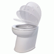 Jabsco Deluxe Flush 17&quot; Angled Back 12V Raw Water Electric Marine Toilet w/Remote Rinse Pump & Soft Close Lid - 58220-3012