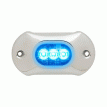 Attwood LightArmor HPX Underwater Light - 3 LED & Blue - 66UW03B-7