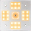 Sea-Dog Square LED Mirror Light w/On/Off Dimmer - White & Blue - 401840-3